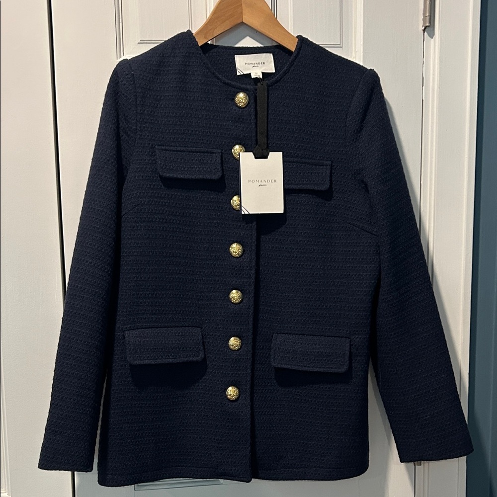 Navy Tweed Jennings Jacket